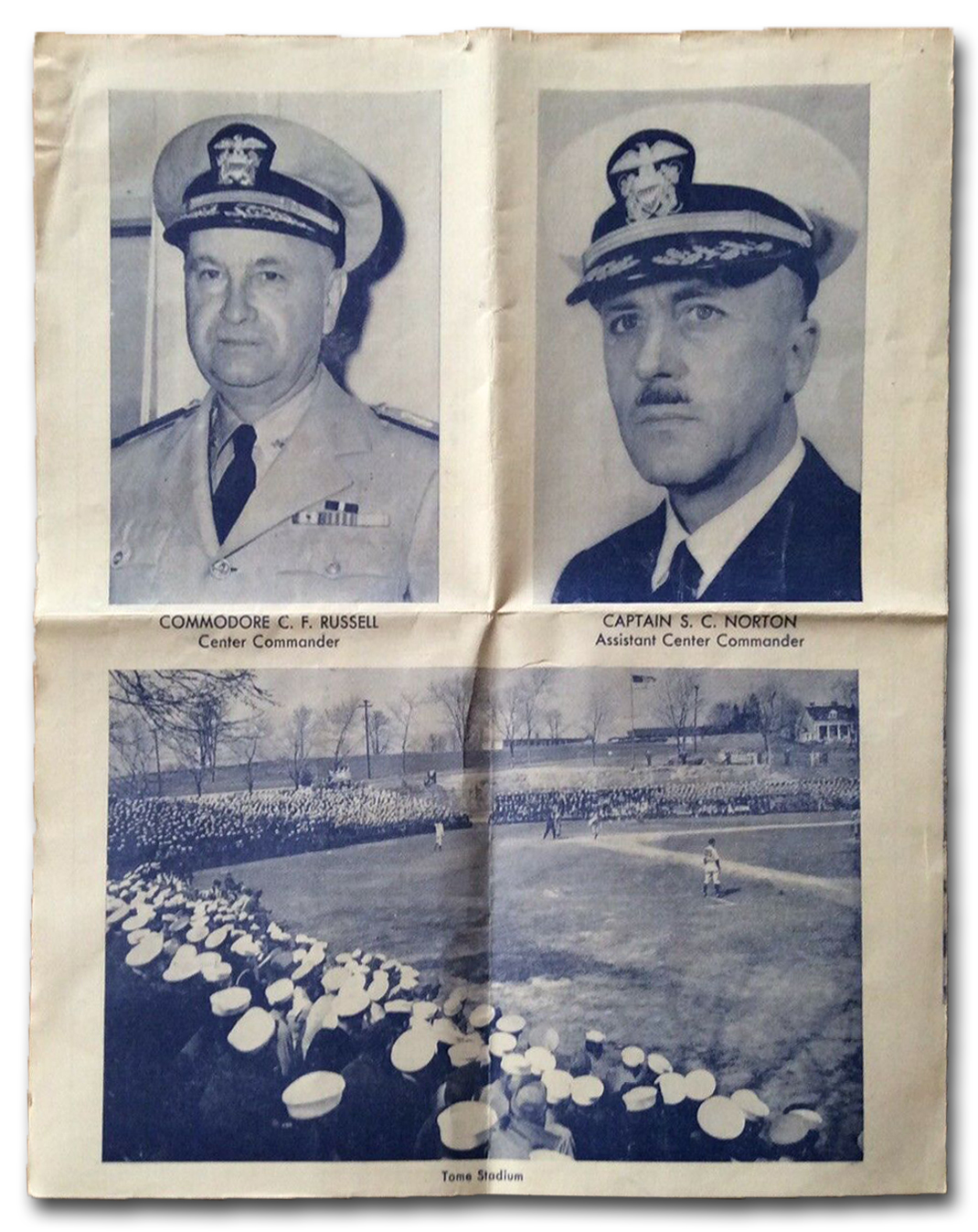 May 7-8, 1945 Bainbridge Commodores Scorecard - Back Page