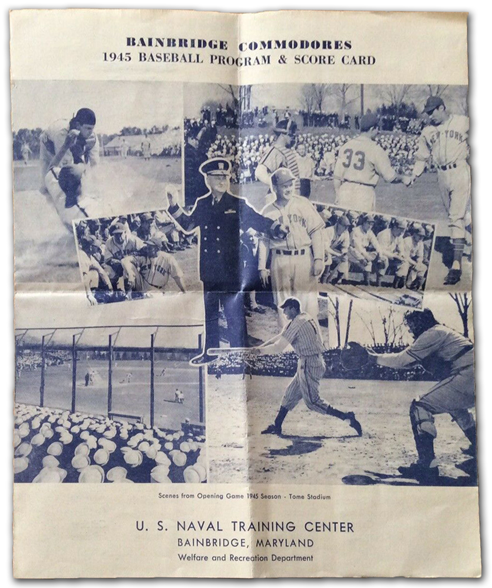 May 7-8, 1945 Bainbridge Commodores Scorecard - Cover